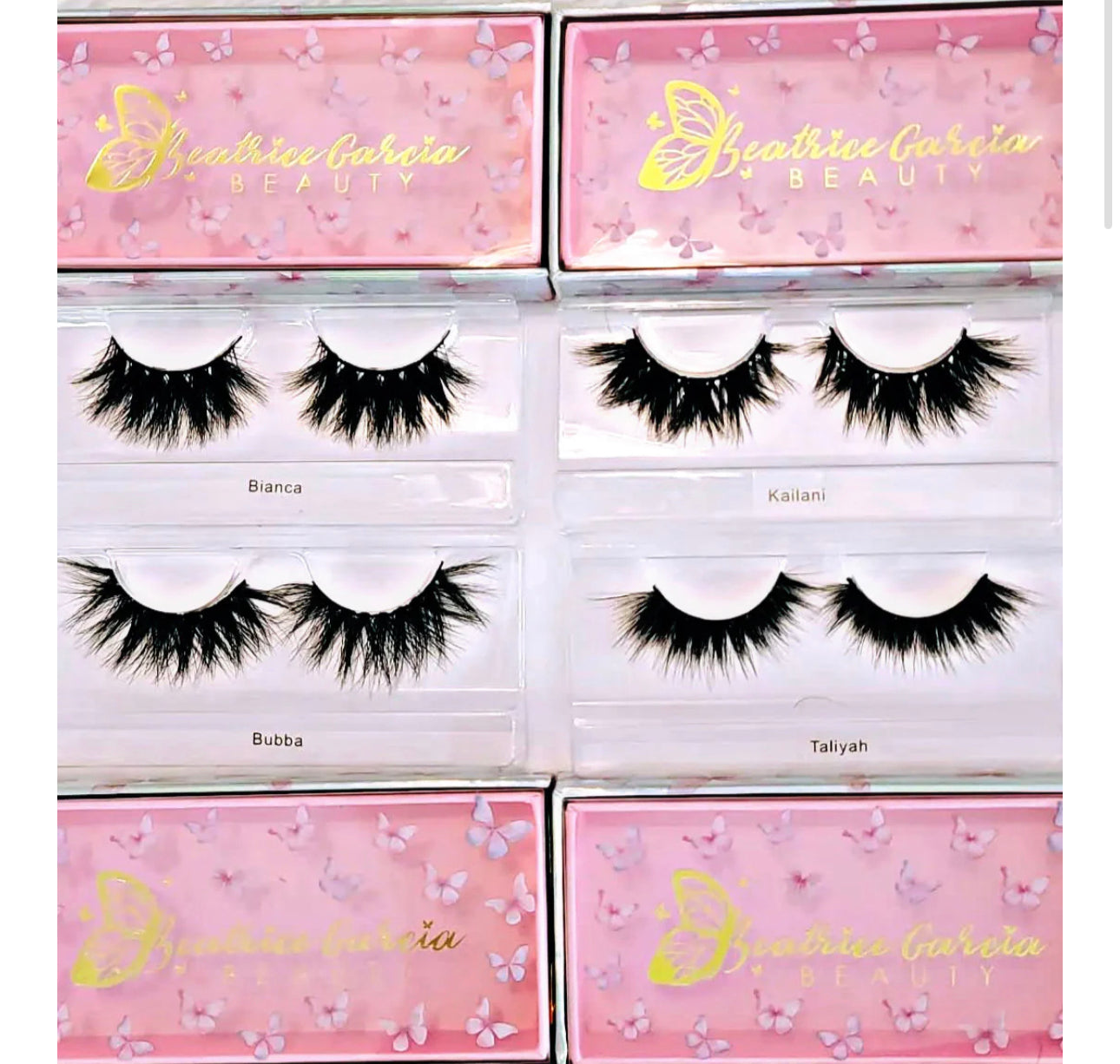 BIANCALOVESMAKEUP91 LASH COLLECTION 4 pairs