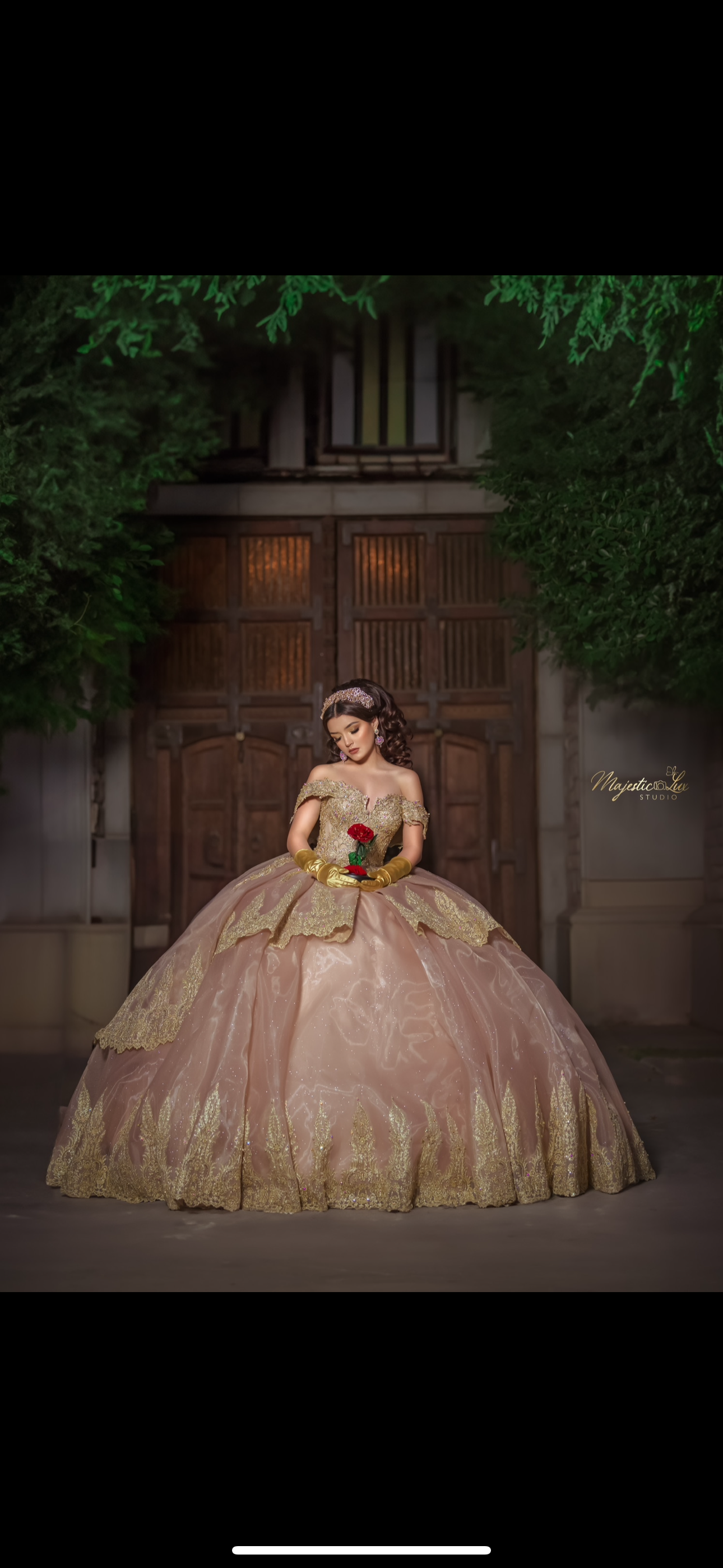 Princess Belle Champagne Luxury Dress