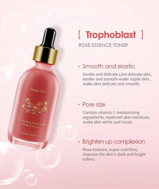 RUGOSA ROSE FOR ROUGH SKIN + VITAMIN C , COLLAGEN , HYDRONIC ACID SERUM