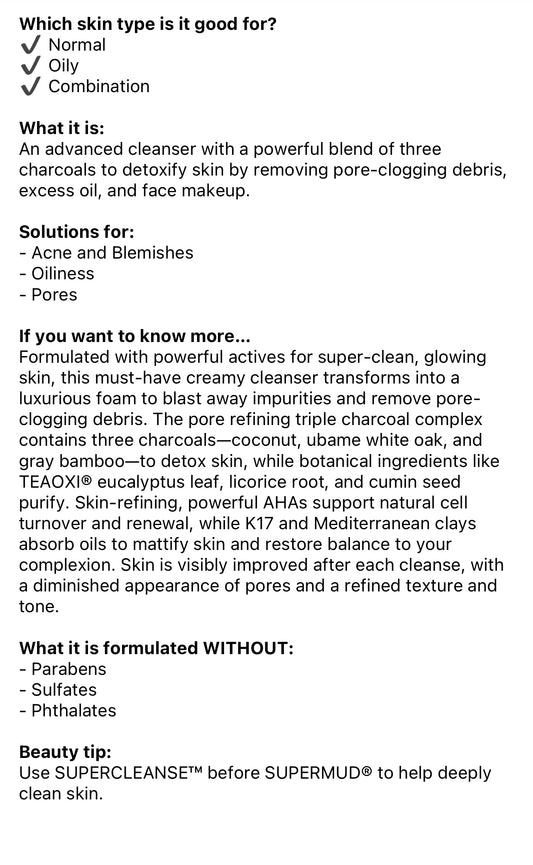 GLAMGLOW SUPERCLEANSE DETOX MASK