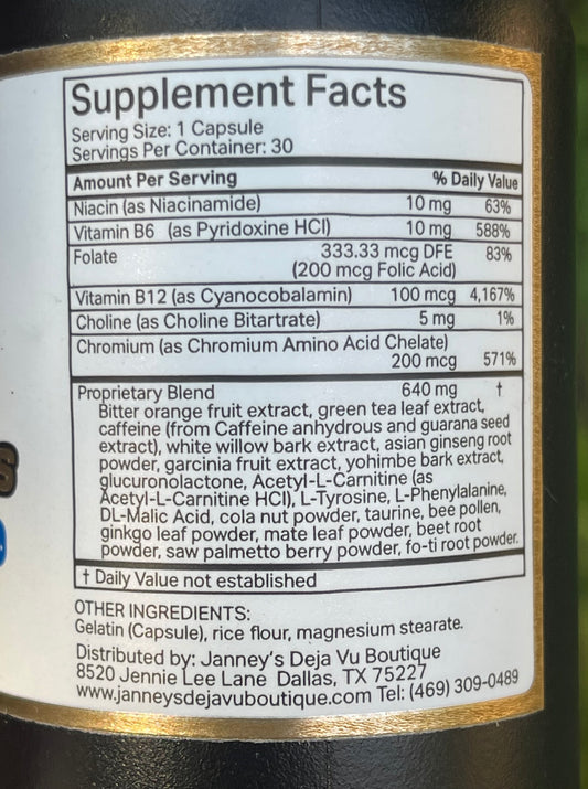 VIVENER ( NOW BOSS) EXTRA LEVEL #2 (ENERGY BOSTER + APPETITE SUPPRESSANT) WITH CAFFEINE MORE ENERGY , DETOX 30 day supply NOW STRONGER