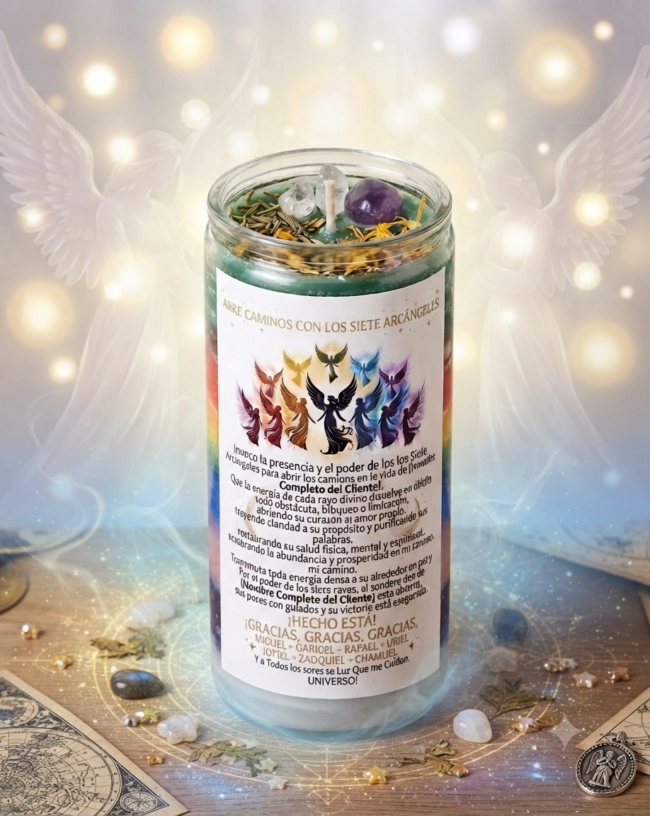 Abre caminos con los Arcangeles ( INCLUYE KIT ESPIRITUAL PARA QUE LIMPIES TU AMBIENTE Y CORTE DE LAZOS)