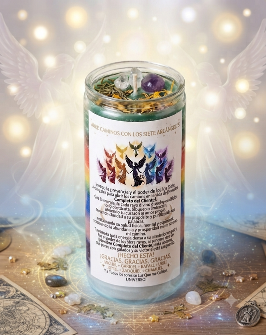 Abre caminos con los Arcangeles ( INCLUYE KIT ESPIRITUAL PARA QUE LIMPIES TU AMBIENTE Y CORTE DE LAZOS)