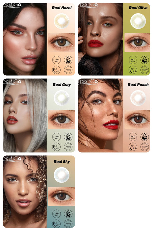 Spanish Real Olive color contacts