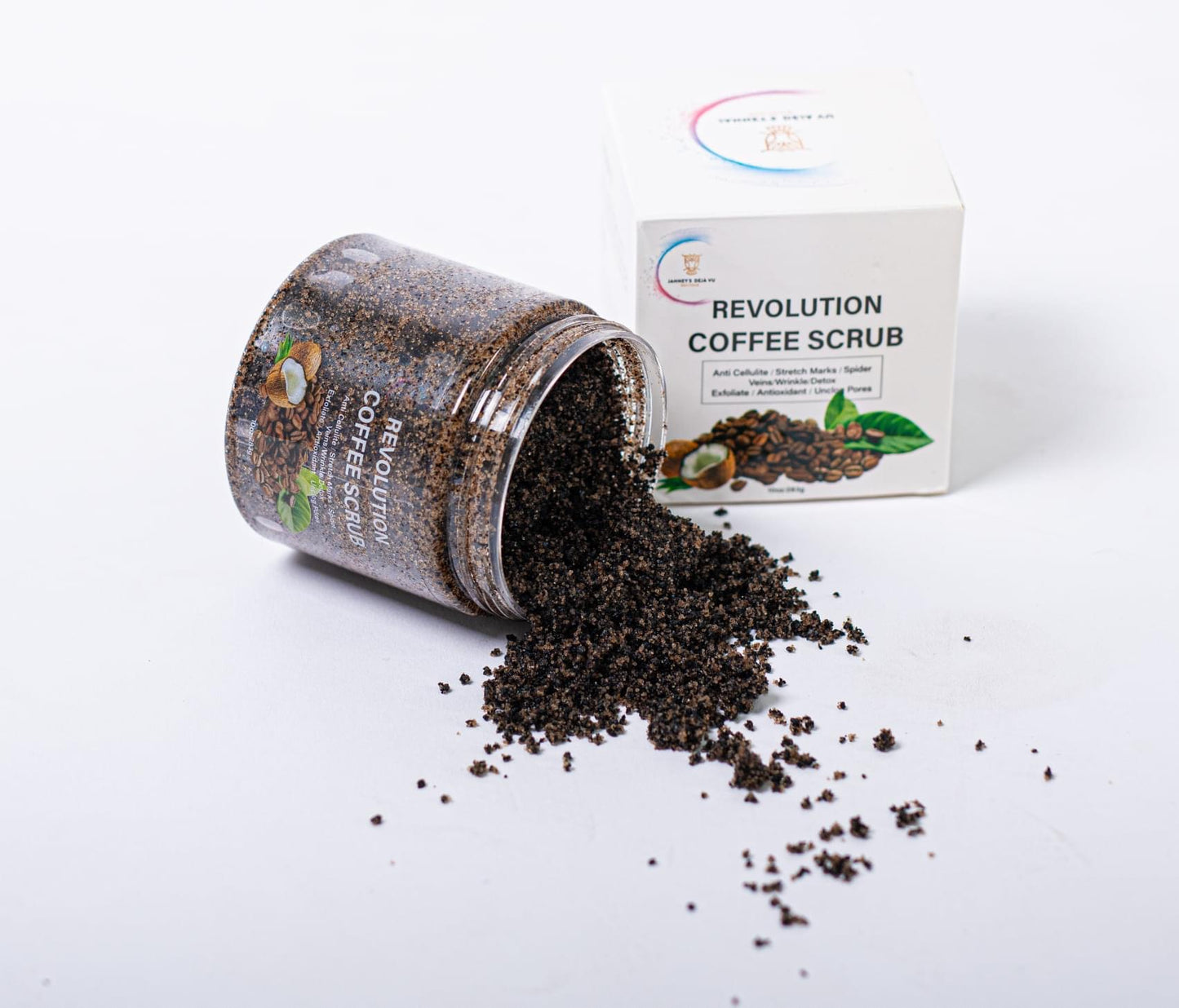 COFFEE SCRUB -Anti Cellulite/Stretch marks/ Spider Veins/ Wrinkle/ Detox Exfoliate/ Antioxidant/ Unclog Pores