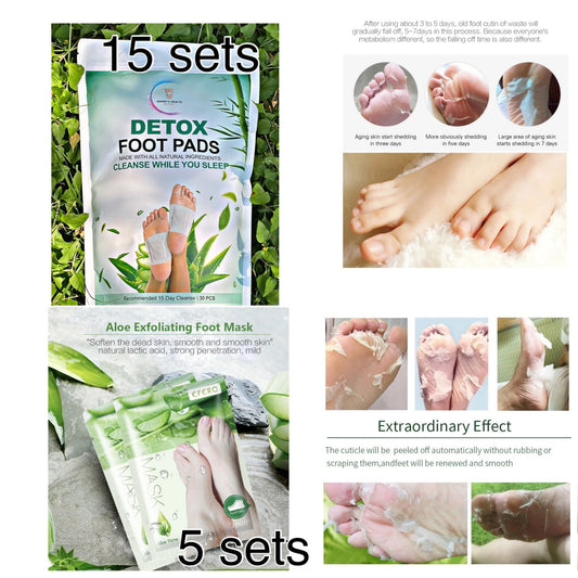 🦶🏻 DETOX FOR FOOT 🦶🏻 5 socks & 15 set pads