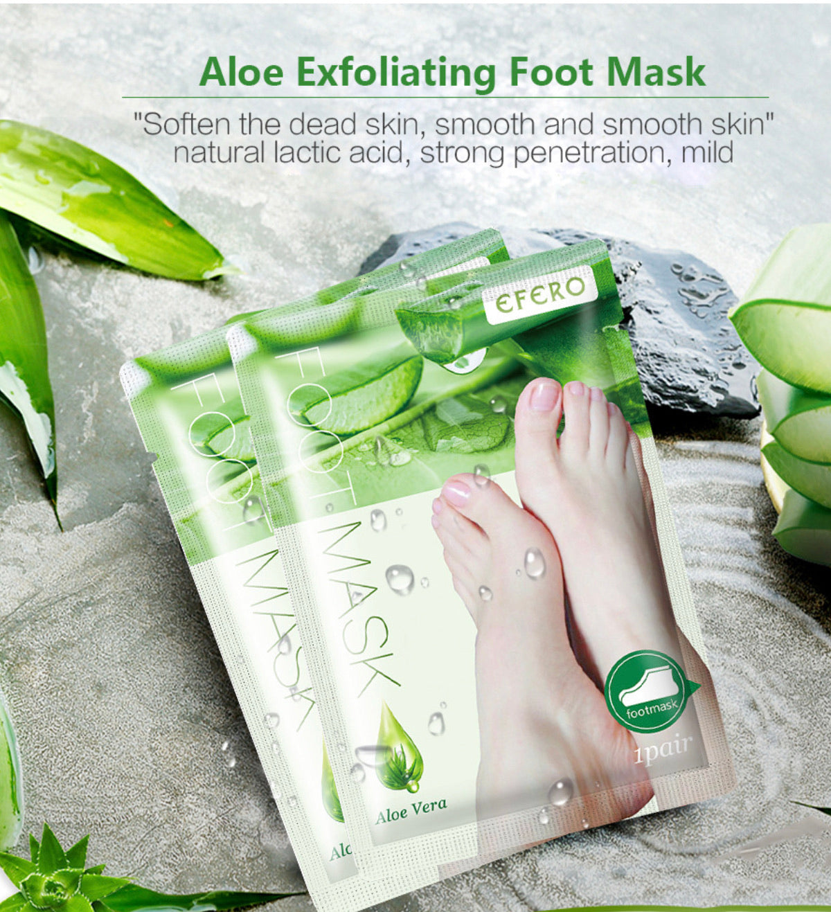 (5 PACKAGE)PEELING FOOT MASK SOCKS MOISTURIZING EXFOLIATING detox your skin