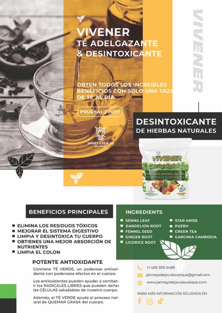 DETOX PRODUCTS 100 NATURAL Janney’s Déjà Vu Boutique