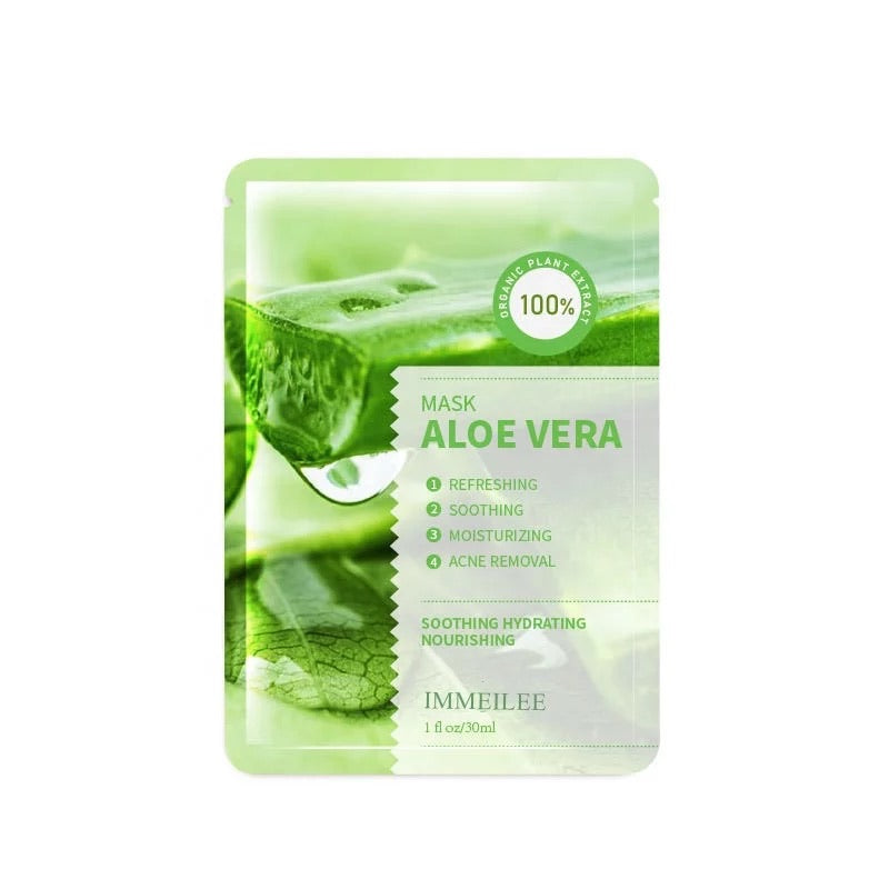 (5 PACKAGES) ALOE FACIAL MASK